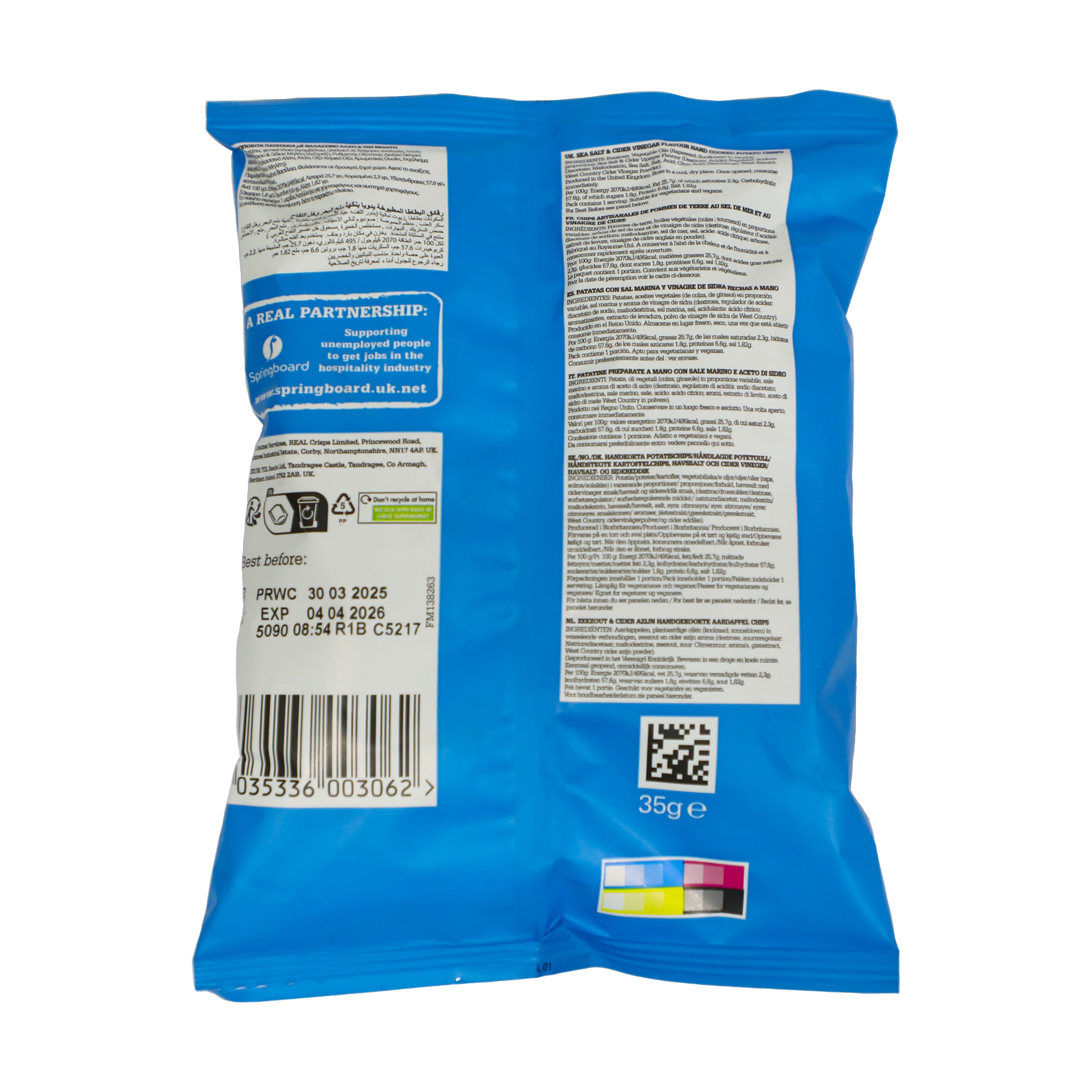 SALT & VINEGAR CHIPS 35G