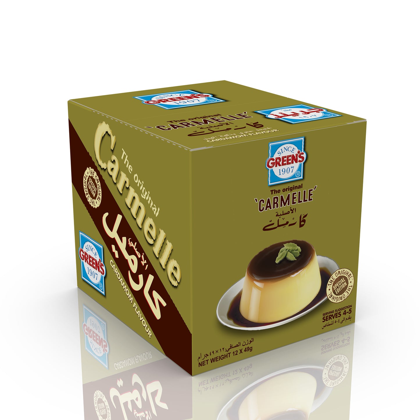 CREAM CARAMEL CARDAMOM WITHOUT TOPPING 12X49G