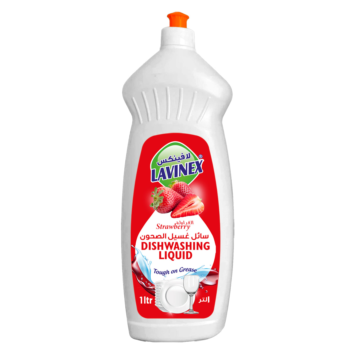 DISHWASHING LIQUID STRAWBERRY HDPE 1L