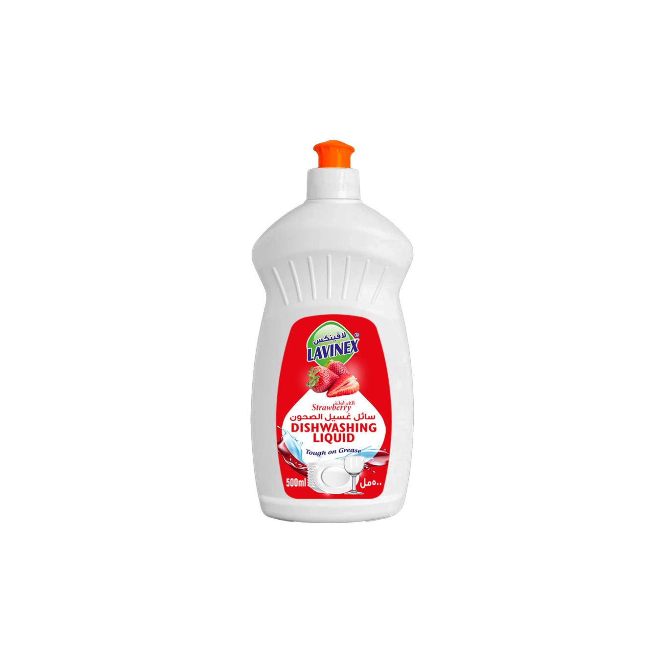 DISHWASHING LIQUID STRAWBERRY HDPE 500ML