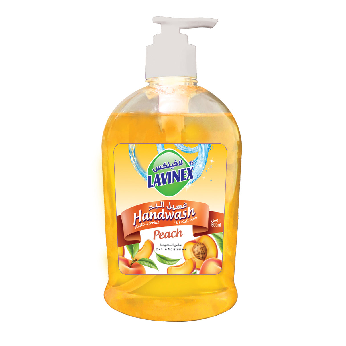 HAND WASH PEACH PET 500ML