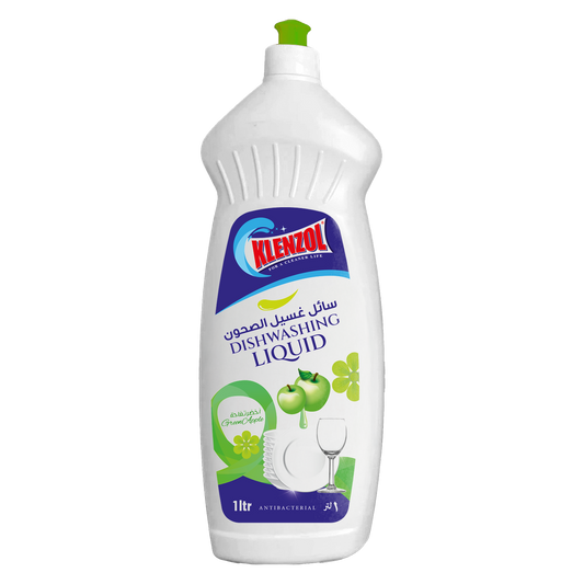 DISHWASHING LIQUID GREEN APPLE HDPE 1L