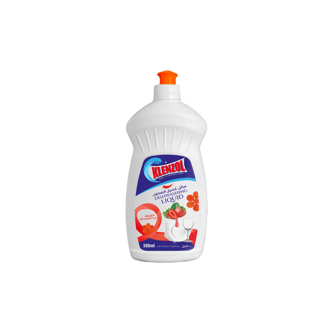 DISHWASHING LIQUID STRAWBERRY HDPE 500ML