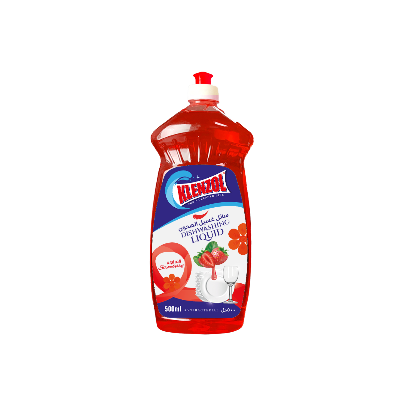 DISHWASHING LIQUID STRAWBERRY PET 500ML