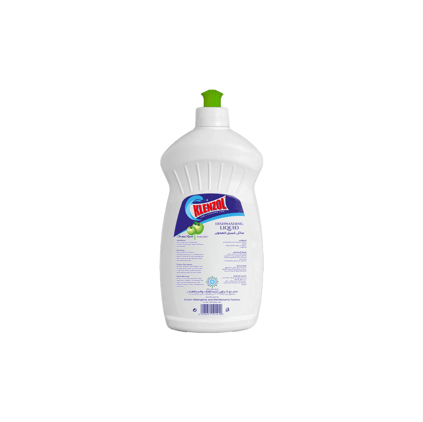 DISHWASHING LIQUID GREEN APPLE HDPE 500ML