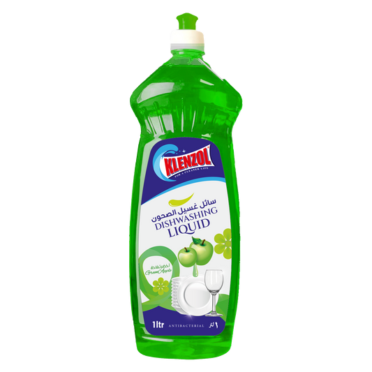 DISHWASHING LIQUID GREEN APPLE PET 1L