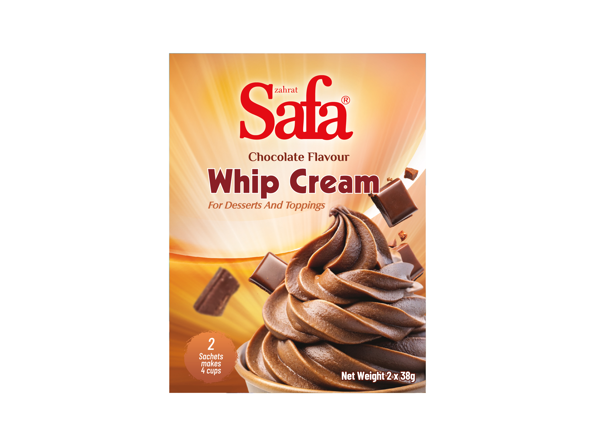 WHIP CREAM CHOCOLATE 2x38G