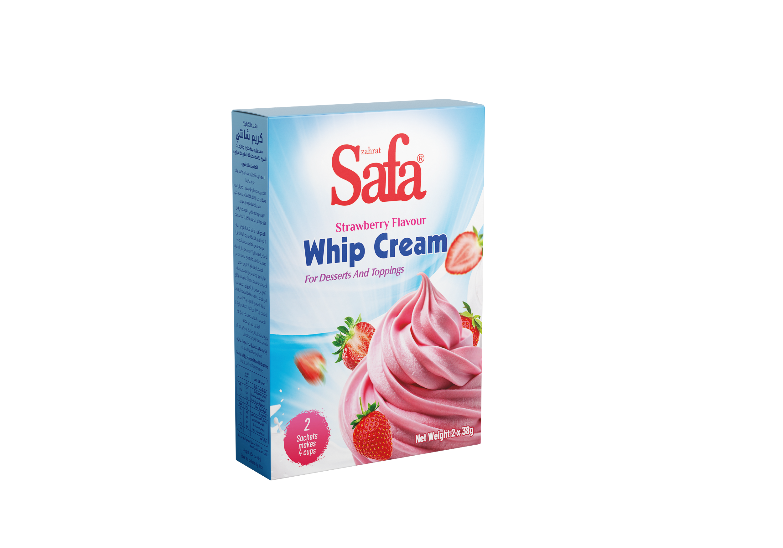 WHIP CREAM STRAWBERRY 2x38G