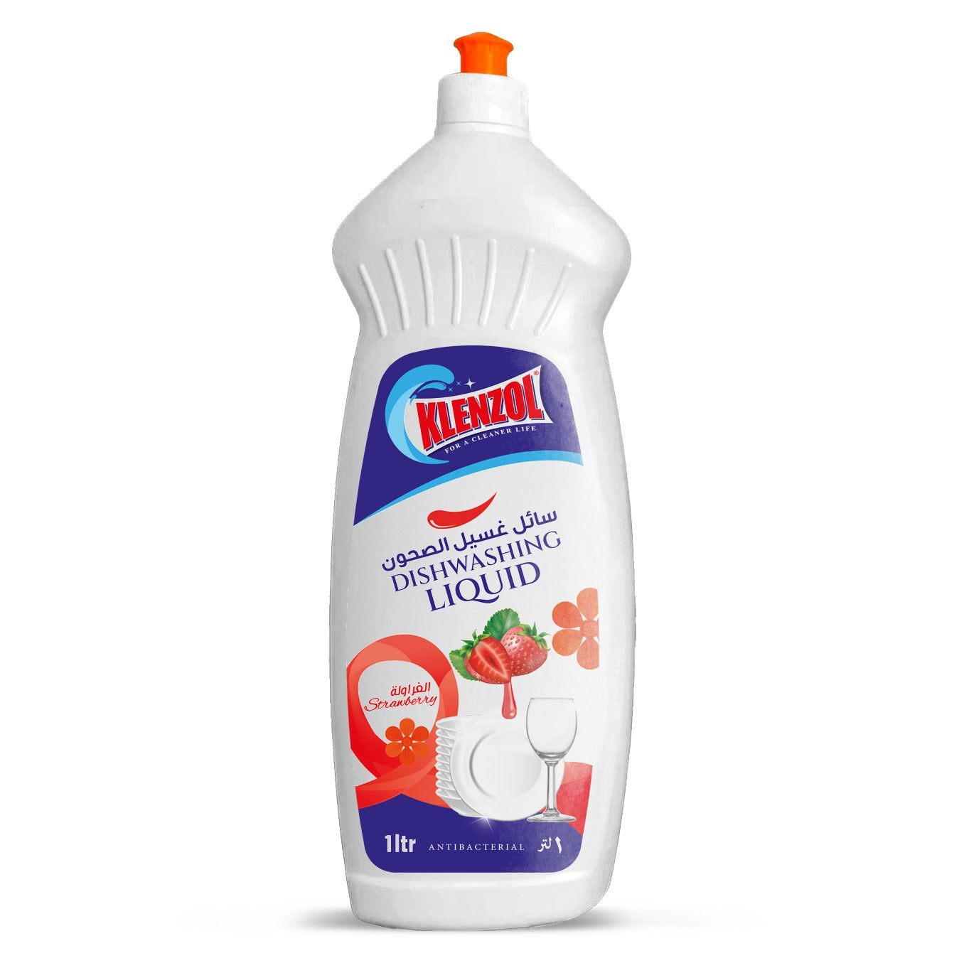 DISHWASHING LIQUID STRAWBERRY HDPE 1L