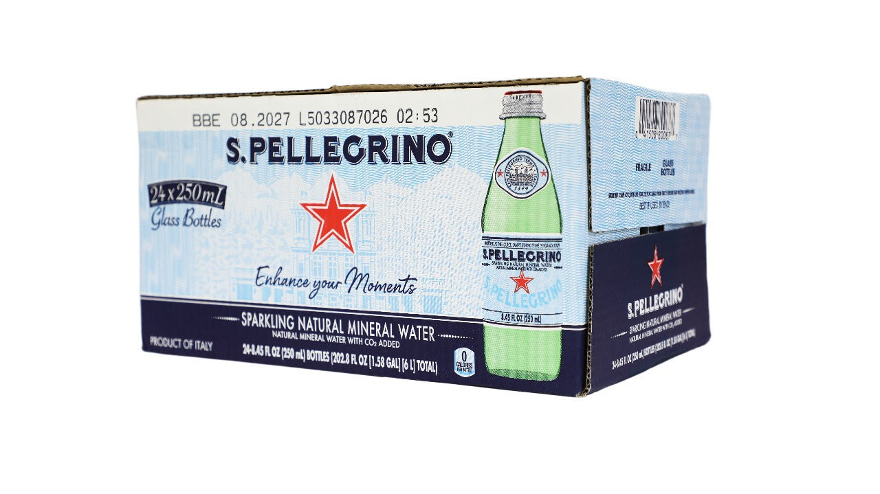 SPARKLING NATURAL MINERAL WATER 24X250ML