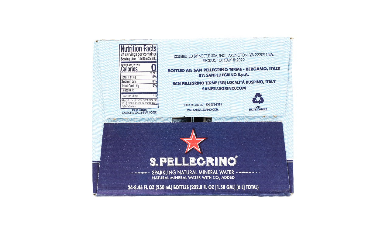 SPARKLING NATURAL MINERAL WATER 24X250ML