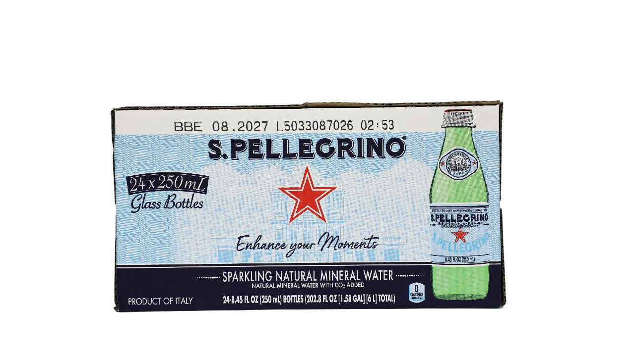 SPARKLING NATURAL MINERAL WATER 24X250ML